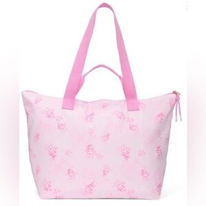 Pink X LoveShackFancy 🩷 Beaux Icons Large Tote Overnight Bag